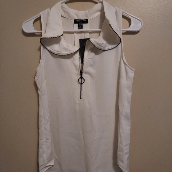 Kenneth Cole blouse white xs NWT - Picture 10 of 16